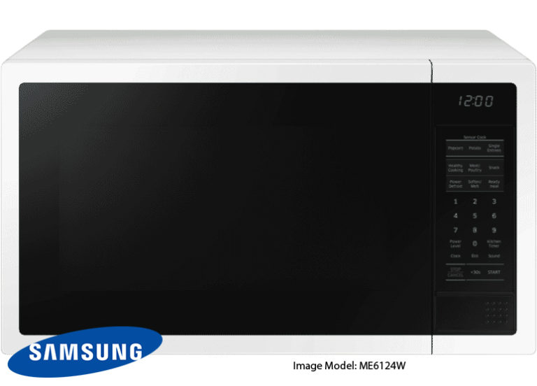 Samsung 34L 1000W White Microwave ME6124W-1