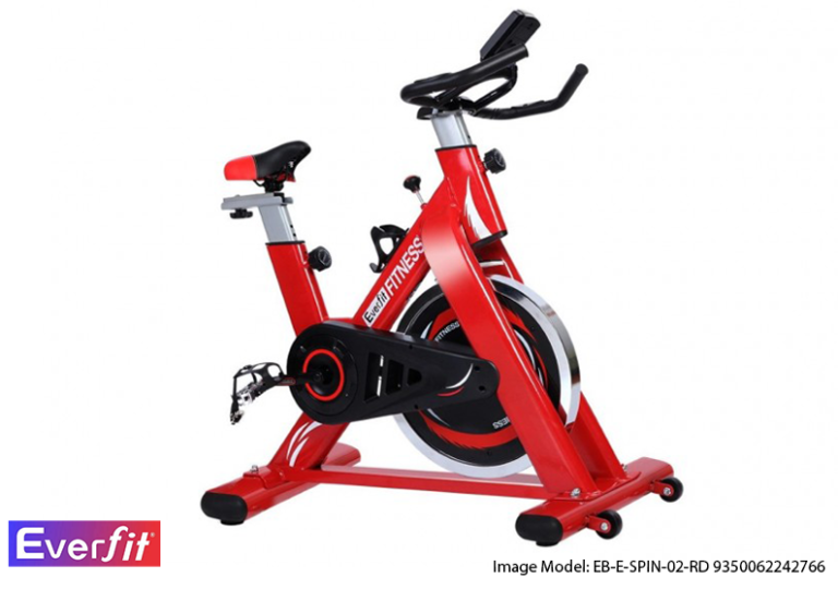Everfit Exercise 10kg Spin Bike - Red EB-E-SPIN-02-RD 9350062242766